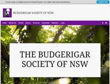 Tablet Screenshot of budgerigar.com.au